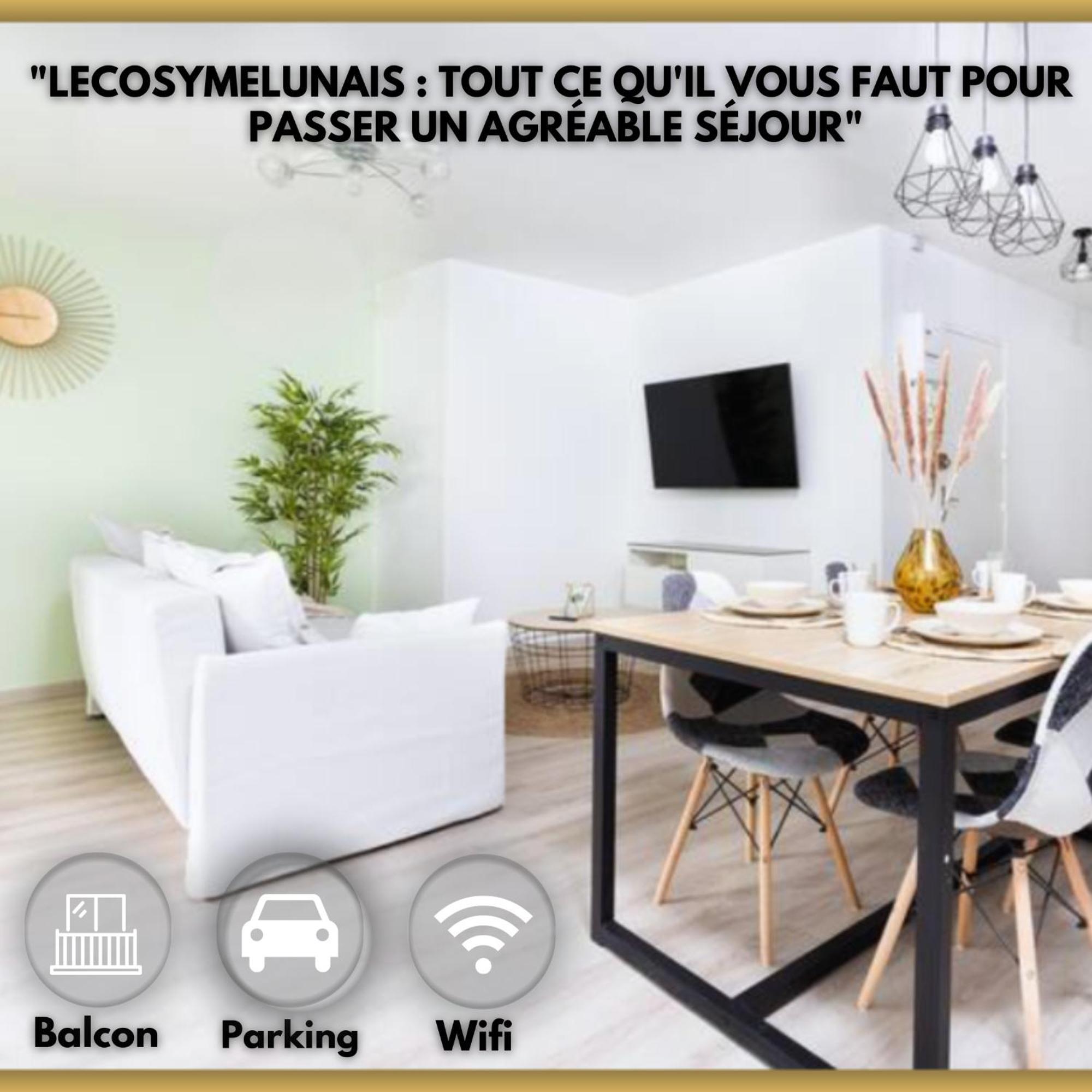 Lecosymelunais : Parking Gratuit + Balcon Amenage Экстерьер фото